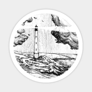 Lighthouse at the seaside Magnet